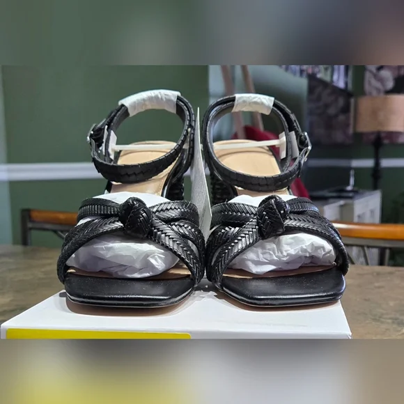 The Drop Women's Renalda Woven Chunky Heel Sandal #1211 - Picture 7 of 15